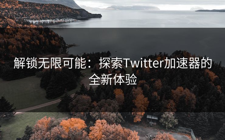 解锁无限可能：探索Twitter加速器的全新体验