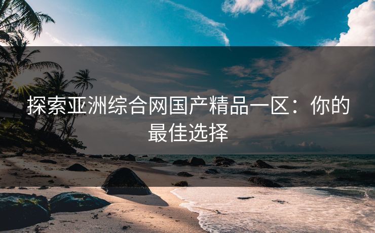 探索亚洲综合网国产精品一区：你的最佳选择